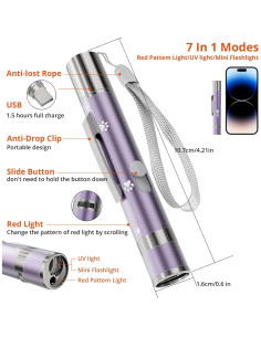 Paquete de 2 Punteros de Luz Roja Interactivos OUMSIS - Recargables 2