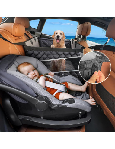 Asiento de Coche para Perros Grandes MIXJOY L Impermeable