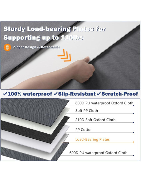 Asiento de Coche para Perros Grandes MIXJOY L Impermeable