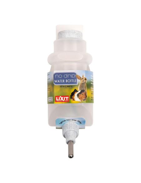 Botella de Agua Lixit 0.95L No Goteo para Mascotas Pequeñas