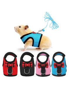 Arnés y Correa para Mascotas Pequeñas SATINIOR - 4 Piezas