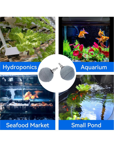 Piedra de Aire AQUANEAT 5.08 cm Difusor de Oxígeno 2 Piezas