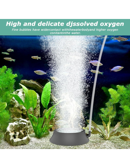 Piedra de Aire para Acuario Hygger, Difusor de Oxígeno 4.06 cm