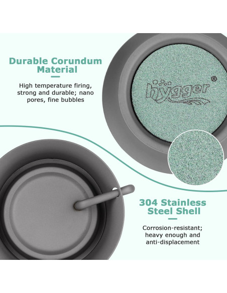 Piedra de Aire para Acuario Hygger, Difusor de Oxígeno 4.06 cm