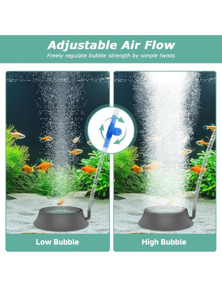 Piedra de Aire para Acuario Hygger, Difusor de Oxígeno 4.06 cm