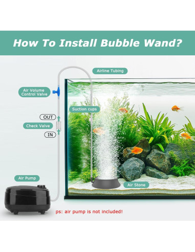 Piedra de Aire para Acuario Hygger, Difusor de Oxígeno 4.06 cm