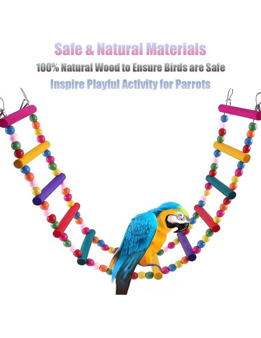 Juguetes para Aves TARANDUS Escalera y Columpio 63.5 cm