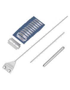 Raspador de Acuario HOTOOLME 65 cm Acero Inoxidable 10 Cuchillas