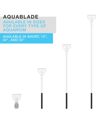 Raspador de Acero Inoxidable AquaBlade M Continuum Aquatics