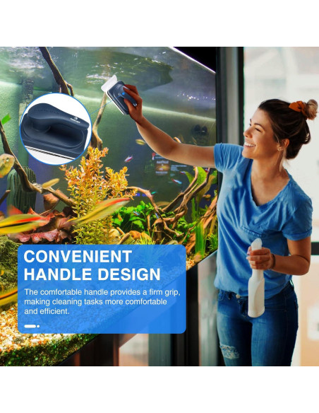 Limpiador Magnético de Cristal Fishkeeper FK019 para Acuarios 0.3-0.5 cm