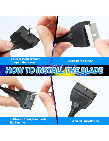 Kit de Limpieza para Acuarios Honoson 55 cm - Raspador y Cuchillas