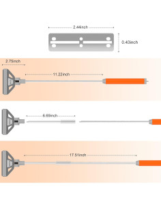 Raspador de Algas FZONE 2-en-1 para Acuarios 48.3cm-66cm 2