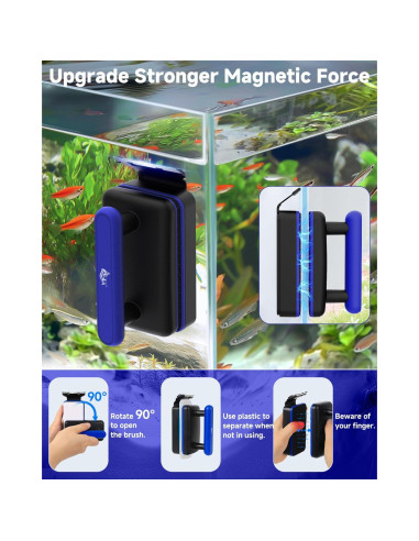 Limpiador Magnético para Acuarios AQQA M 0.5-1.0 cm