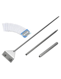 Raspador de Algas MiguCo de Acero Inoxidable 65cm con 10 Cuchillas