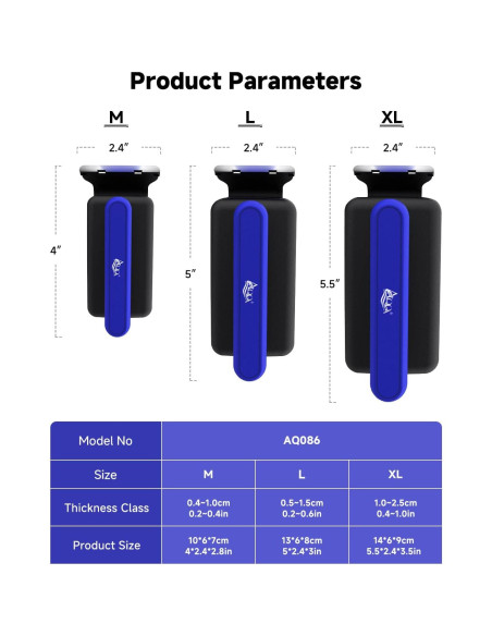 Limpiador Magnético para Acuarios AQQA M 0.5-1.0 cm