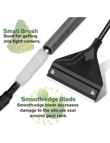 Raspador de Algas Profesional Neptonion 62.23 cm con 10 Cuchillas