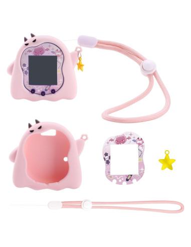 Funda de Silicona BUBBLELOGUS para Tamagotchi Uni - Rosa