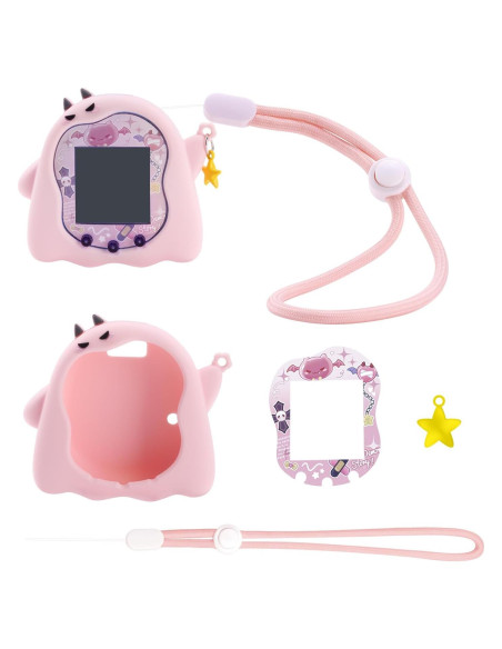 Funda de Silicona BUBBLELOGUS para Tamagotchi Uni - Rosa