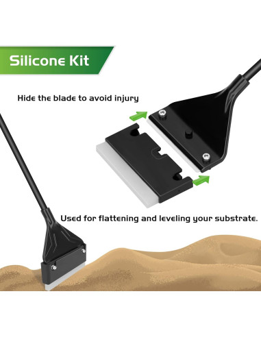 Raspador de Algas Profesional Neptonion 62.23 cm con 10 Cuchillas