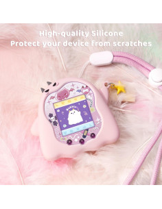 Funda de Silicona BUBBLELOGUS para Tamagotchi Uni - Rosa 2
