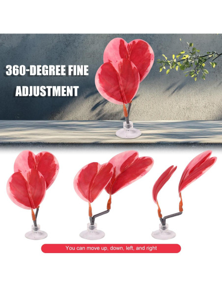 Juego de 4 Hamacas de Hoja para Betta Lyreh - Rojo