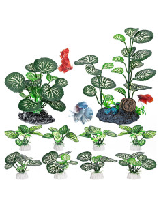 Plantas de Acuario Artificiales MyLifeUNIT - Paquete de 10