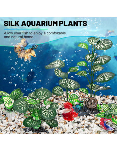 Plantas de Acuario Artificiales MyLifeUNIT - Paquete de 10 2
