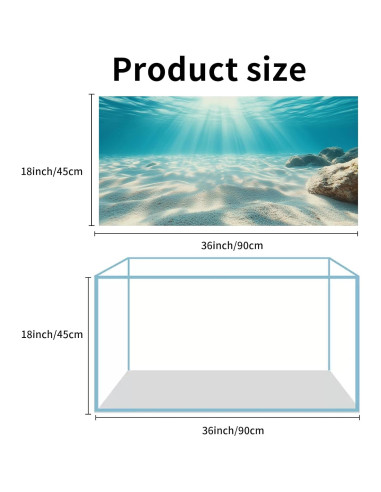 Fondo de Acuario Poliester COMSUN 90x45 cm Ruinas y Plantas