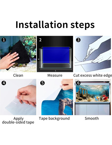 Fondo de Acuario Poliester COMSUN 90x45 cm Ruinas y Plantas