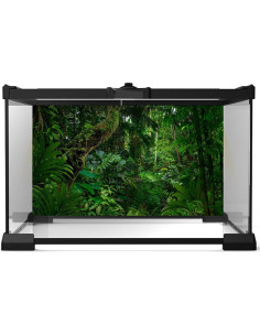 Fondo de Acuario Vinilo Duradero 120x60cm Selva Tropical 2