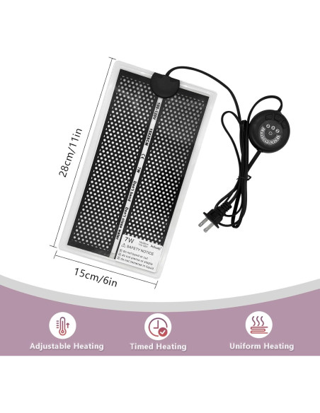 Almohadilla Térmica PeSandy 7W para Reptiles 27.9x15.2 cm