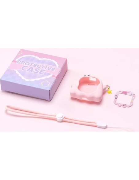 Funda de Silicona BUBBLELOGUS para Tamagotchi Uni - Rosa