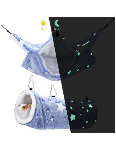 Hamaca y Túnel Colgante Luminoso Mogoko para Mascotas Pequeñas