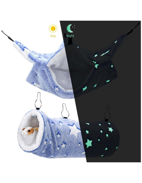 Hamaca y Túnel Colgante Luminoso Mogoko para Mascotas Pequeñas