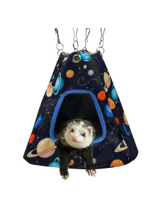 Hamaca Escondite para Cobayas y Hurones FULUE, Patrón Galaxia Negra