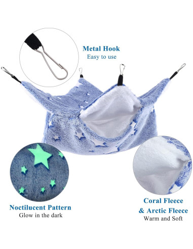 Hamaca y Túnel Colgante Luminoso Mogoko para Mascotas Pequeñas