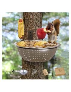 Alimentador para Ardillas Ofasixx de Metal 21.6 cm con Picos
