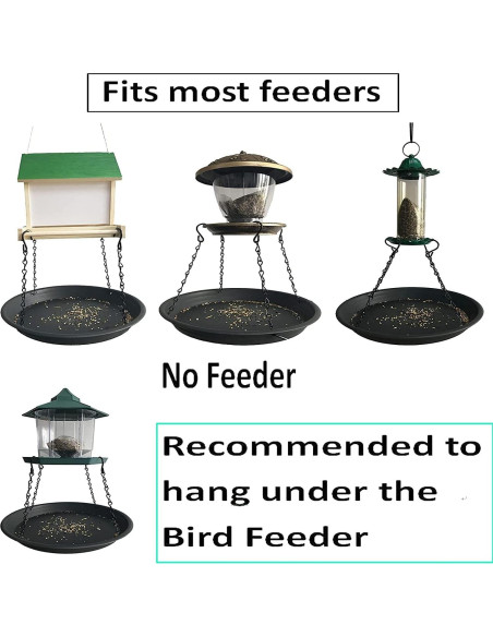 Bandeja Colgante para Comedero de Aves AUXPhome 32.5 cm