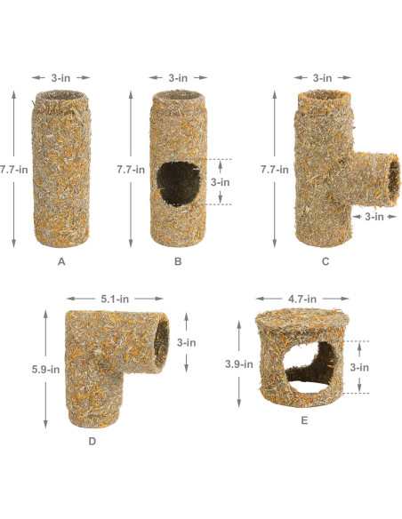 Túnel Componible para Hámster Niteangel - DIY, 21.69 cm
