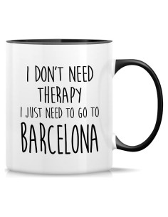 Taza de Cerámica Divertida Retreez 11 Oz para Amantes de Barcelona