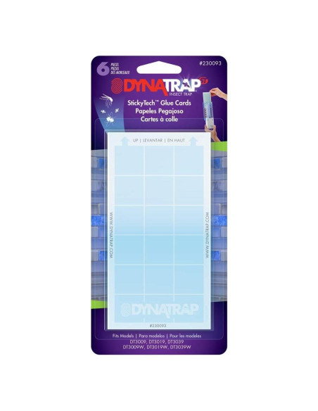 Tarjetas de Pegamento DynaTrap 230093 - Reemplazo 6 Unidades Tarjetas de Pegamento DynaTrap 230093 - Reemplazo 6 Unidades