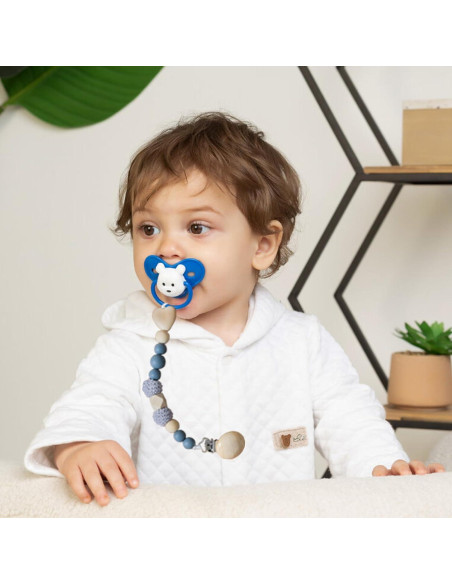 18 Clips de Chupete de Madera para Bebés - Accesorios Seguros
