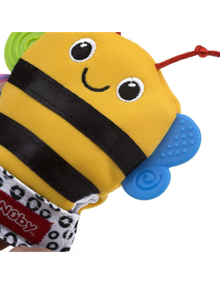 Mitón de Dentición Nuby Happy Handimals Abeja - Lavable