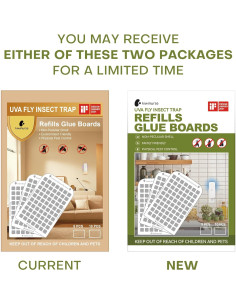 Recargas Trampa Insectos Kiwinurse UVLA1001 - 10 Tarjetas Pegajosas 2