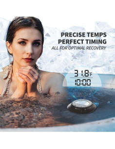 Termómetro de Baño de Hielo Suoimk con Temporizador Negro 2