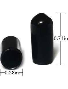 200 Cubiertas de Vertedor de Licor GOLF - Goma Negra 1.8cm 2