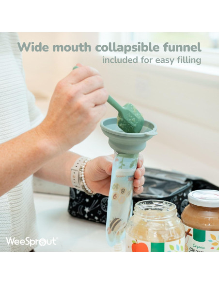 Bolsas de Comida Reutilizables WeeSprout 6 Piezas Animales