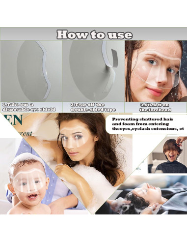 30 Protectores Faciales Desechables CLOEWCL para Ducha y Cirugía