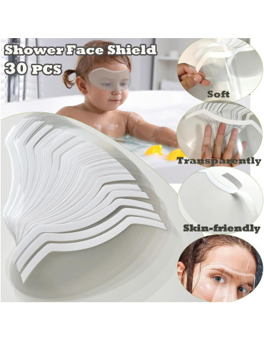 30 Protectores Faciales Desechables CLOEWCL para Ducha y Cirugía