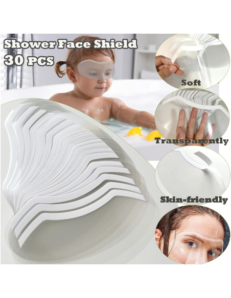 30 Protectores Faciales Desechables CLOEWCL para Ducha y Cirugía